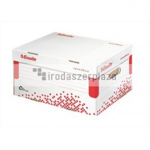 Archiválókonténer, S méret, újrahasznosított karton, ESSELTE "Speedbox", fehér