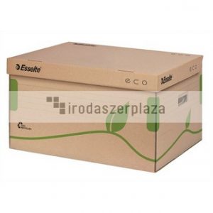 Archiválókonténer, újrahasznosított karton, felfelé nyíló, ESSELTE "Eco", barna