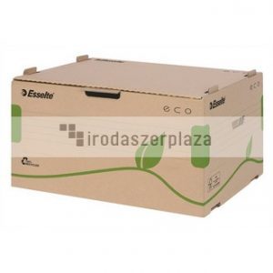 Archiválókonténer, újrahasznosított karton, előre nyíló, ESSELTE "Eco", barna