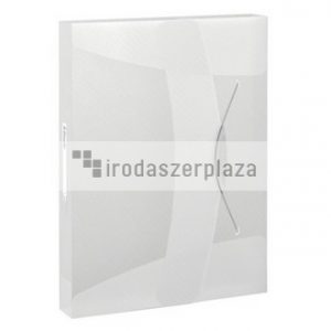 Gumis mappa, 40 mm, PP, A4, ESSELTE "Vivida Jumbo", Vivida fehér