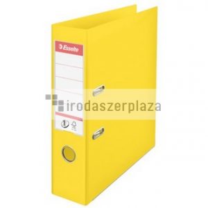 Iratrendező, 75 mm, A4, PP, élvédő sínnel, ESSELTE "Standard", Vivida sárga
