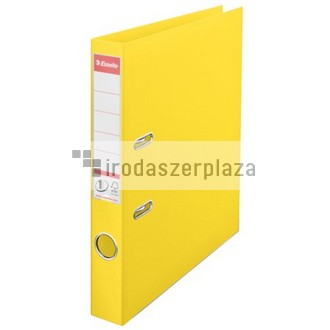 Iratrendező, 50 mm, A4, PP, élvédő sínnel, ESSELTE "Standard", Vivida sárga