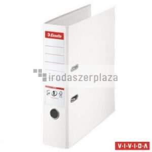 Iratrendező, 80 mm, A4, PP, élvédő sínnel, ESSELTE "Standard Plus", Vivida fehér
