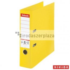 Iratrendező, 80 mm, A4, PP, élvédő sínnel, ESSELTE "Standard Plus",  Vivida sárga