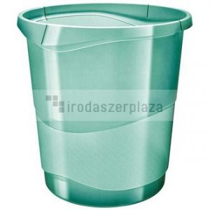 Papírkosár, 14 liter, ESSELTE "Colour`Breeze", áttetsző zöld