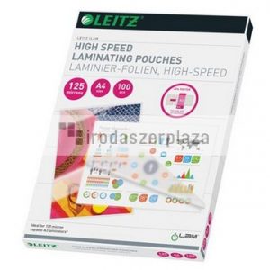 Meleglamináló fólia, 125 mikron, A4, fényes, LEITZ "iLam"