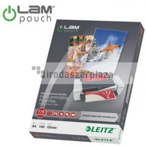 Meleglamináló fólia, 170 mikron, A4, fényes, UDT technológiával, LEITZ "iLam"