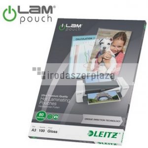 Meleglamináló fólia, 80 mikron, A3, fényes, UDT technológiával, LEITZ "iLam"
