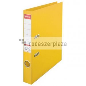 Iratrendező, 50 mm, A4, PP, élvédő sínnel, ESSELTE "Standard", sárga