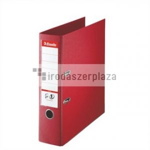 Iratrendező, 80 mm, A4, PP, élvédő sínnel, ESSELTE "Standard Plus", Vivida piros