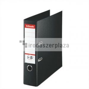 Iratrendező, 80 mm, A4, PP, élvédő sínnel, ESSELTE "Standard Plus", Vivida fekete