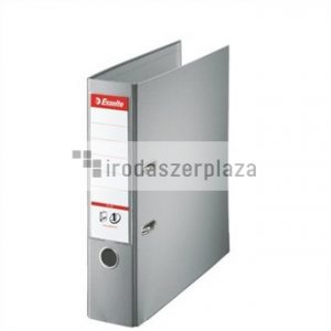 Iratrendező, 80 mm, A4, PP, élvédő sínnel, ESSELTE "Standard Plus", szürke