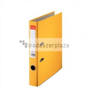 Iratrendező, 50 mm, A4, PP/karton, élvédő sínnel, ESSELTE "Economy", sárga