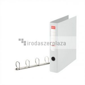 Gyűrűs könyv, 4 gyűrű, D alakú, 60 mm, A4 maxi, PP, ESSELTE "Jumbo Vivida", fehér