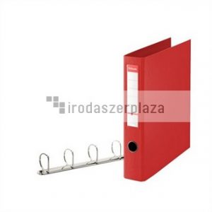 Gyűrűs könyv, 4 gyűrű, D alakú, 60 mm, A4 maxi, PP, ESSELTE "Jumbo Vivida", piros