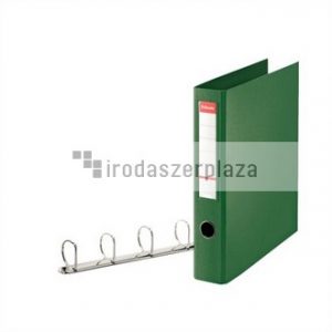 Gyűrűs könyv, 4 gyűrű, D alakú, 60 mm, A4 maxi, PP, ESSELTE "Jumbo Vivida", zöld