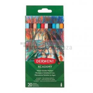 Tűfilc készlet, DERWENT "Academy", 20 különböző szín