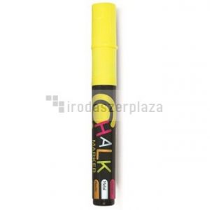 Krétamarker, 2,5 mm, FLEXOFFICE "Chalkmarker", sárga