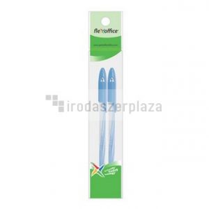 Golyóstoll, 0,3 mm, 2 db/bliszter, kupakos, FLEXOFFICE "Candee", kék