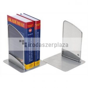 Könyvtámasz, fémhálós, 2 db, ALBA, ezüst