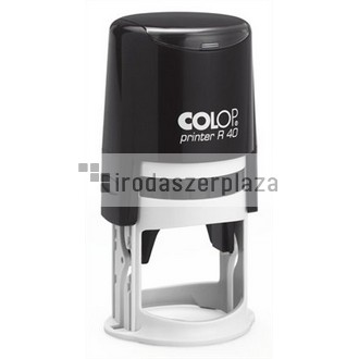 Bélyegző, kör, COLOP "Printer R 40", fekete cserepárnával