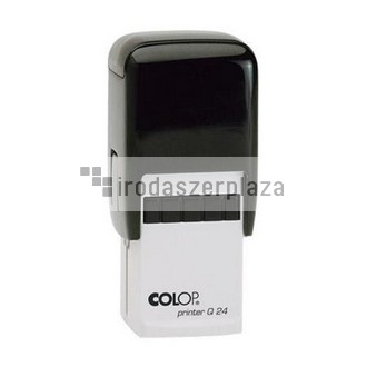 Bélyegző, COLOP "Q24", fekete párnával
