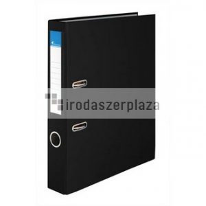 Iratrendező, 50 mm, A4, PP/karton, VICTORIA OFFICE, "Basic", fekete