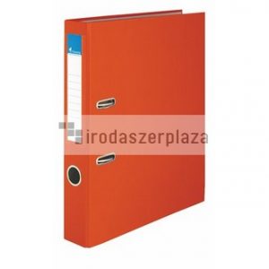Iratrendező, 50 mm, A4, PP/karton, VICTORIA OFFICE, "Basic", narancs