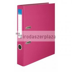 Iratrendező, 50 mm, A4, PP/karton, VICTORIA OFFICE, "Basic", rózsaszín