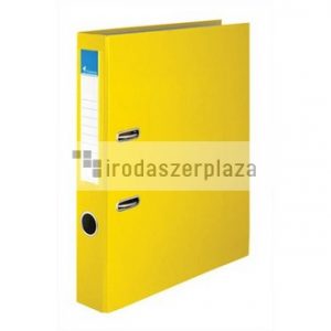 Iratrendező, 50 mm, A4, PP/karton, VICTORIA OFFICE, "Basic", sárga