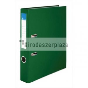 Iratrendező, 50 mm, A4, PP/karton, élvédő sínnel, VICTORIA OFFICE, "Basic", zöld