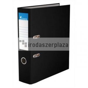 Iratrendező, 75 mm, A4, PP/karton, VICTORIA OFFICE, "Basic", fekete