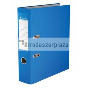 Iratrendező, 75 mm, A4, PP/karton, VICTORIA OFFICE, "Basic", kék