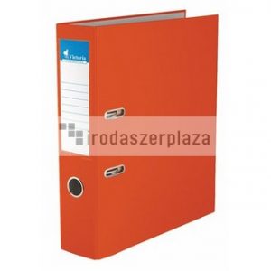 Iratrendező, 75 mm, A4, PP/karton, VICTORIA OFFICE, "Basic", narancs