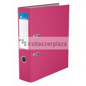 Iratrendező, 75 mm, A4, PP/karton, VICTORIA OFFICE, "Basic", rózsaszín