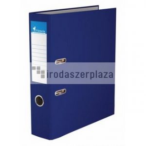Iratrendező, 75 mm, A4, PP/karton, VICTORIA OFFICE, "Basic", sötétkék