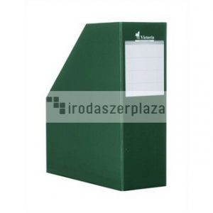 Iratpapucs, karton, 90 mm, VICTORIA OFFICE, zöld