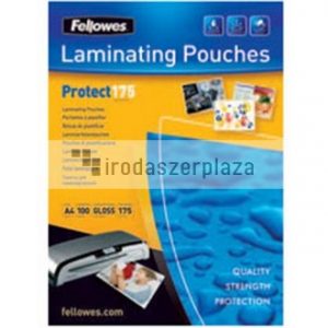 Meleglamináló fólia, 175 mikron, A4, fényes, 100 db, FELLOWES