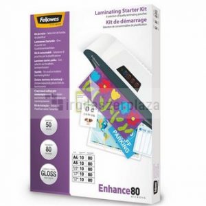 Meleglamináló fólia, 80 mikron, fényes, 50 db, FELLOWES
