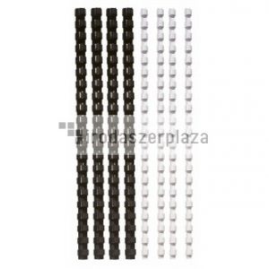 Spirál, műanyag, 6 mm, 10-20 lap, FELLOWES, 25 db, fekete