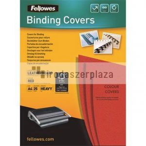 Hátlap, A4, 250 g, matt, FELLOWES "Delta", piros, 25 db
