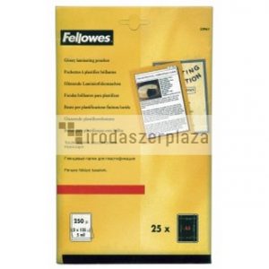 Meleglamináló fólia, 125 mikron, A5, fényes, 25 db, FELLOWES