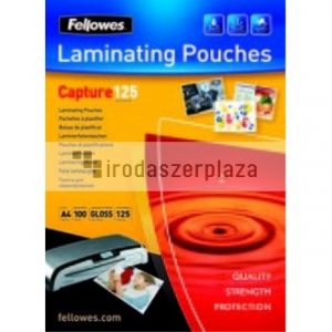 Meleglamináló fólia, 125 mikron, A3, fényes, 25 db, FELLOWES