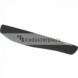 Csuklótámasz billentyűzethez, habtöltésű, FELLOWES "PlushTouch™", fekete