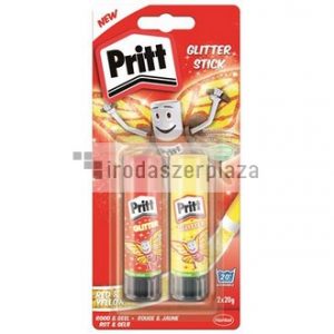 Ragasztóstift, 2x20 g, glitteres, HENKEL "Pritt"
