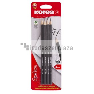 Grafitceruza, HB, háromszögletű, KORES