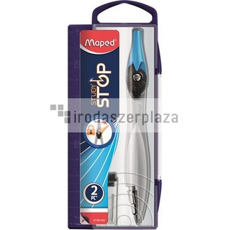 Körző készlet, rögzíthető lábakkal, 2 darabos, MAPED "Study Stop"