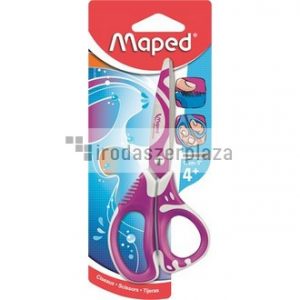 Olló, iskolai, 13 cm, MAPED "Zenoa Fit", vegyes színek