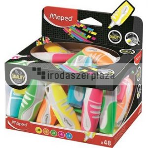 Szövegkiemelő, 1-5 mm, MAPED "Fluo Peps Pocket Soft", display