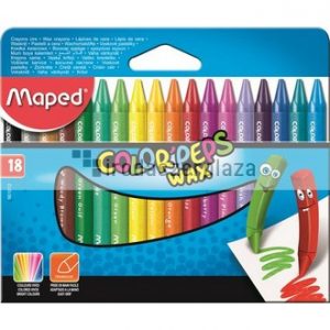 Zsírkréta, MAPED "Color`Peps Wax", 18 különböző szín